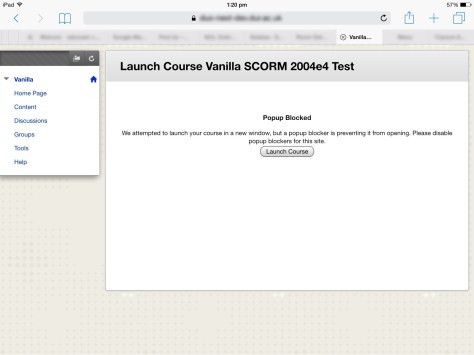 Safari didn't like the popup window